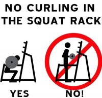 Curls in the Squat Rack