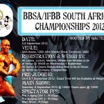 BBSA, IFBB SA National Championships 2012 Invite Poster