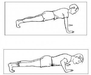 Crocodile push ups - 2
