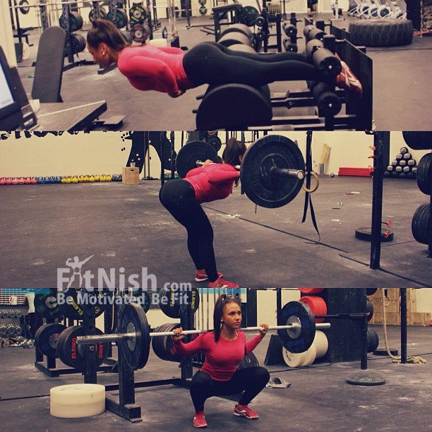 Fit Girl Squatting