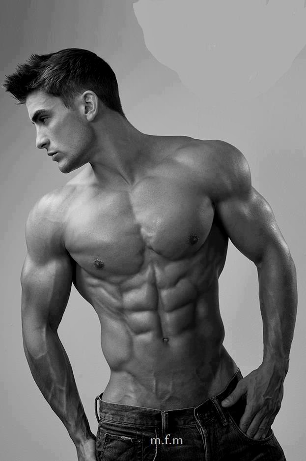 male Ripped V fitness model