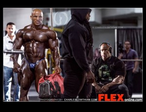 phil heath stares at kai greene