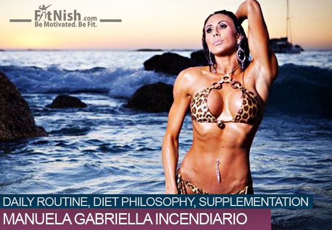 WBFF Athlete And Business Woman, Manuela Gabriella Incendiario, Daily Routine, Diet Philosophy, Supplementation
