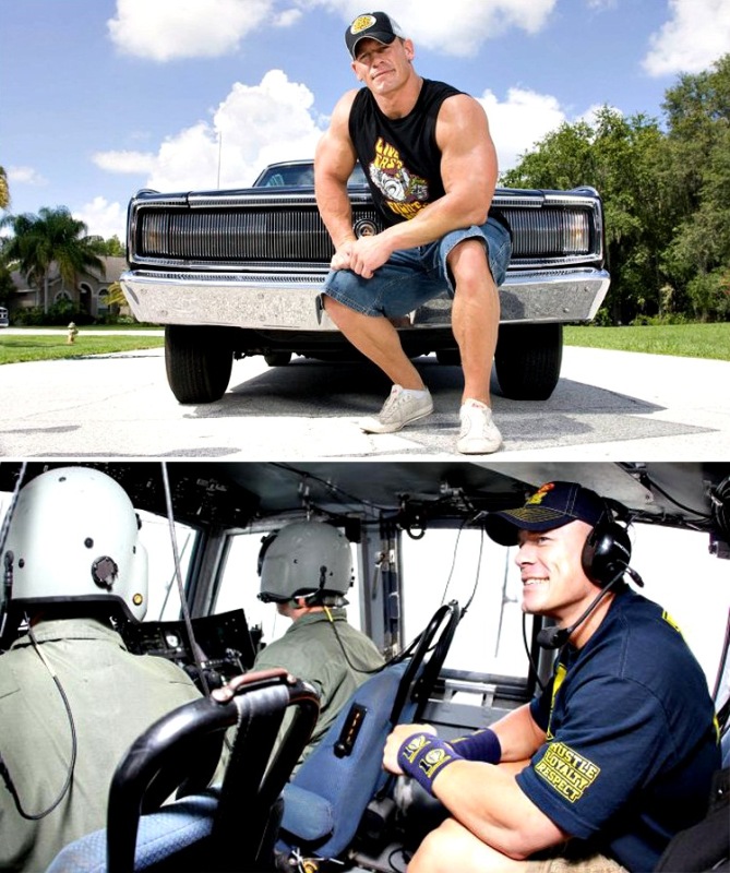 John cena muscle car helicopter