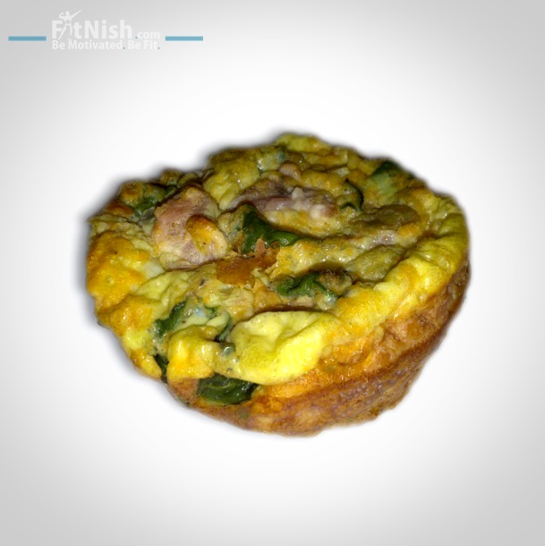 Egg, spinach healthy muffin
