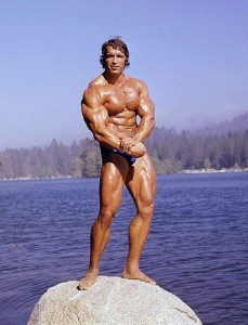Arnold-Schwarzenegger posing