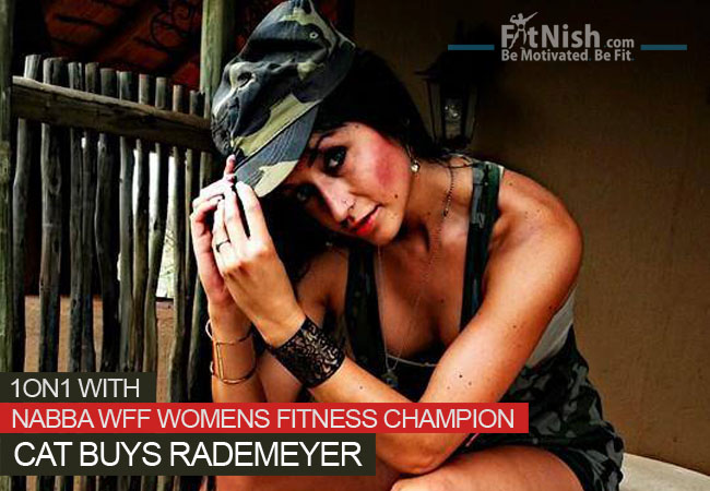 One On One NABBA WFF Womens Fitness Champion, Cat Buys Rademeyer