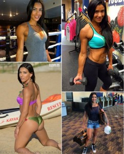 Brazilian Fitness Model & WBFF Pro, Gabi Castrovinci | Training Clips | Pictures