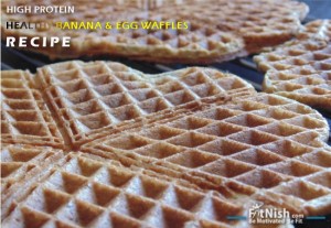 High Protein, Healthy Banana & Egg Waffles Recipe