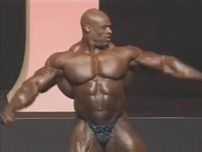 Ronnie Coleman Motivation | Training Clips, Motivational Posters posing