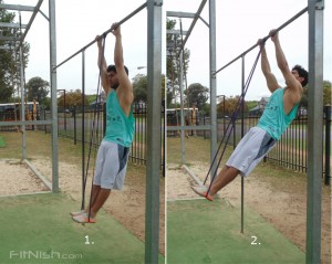 how to do band assisted front levers