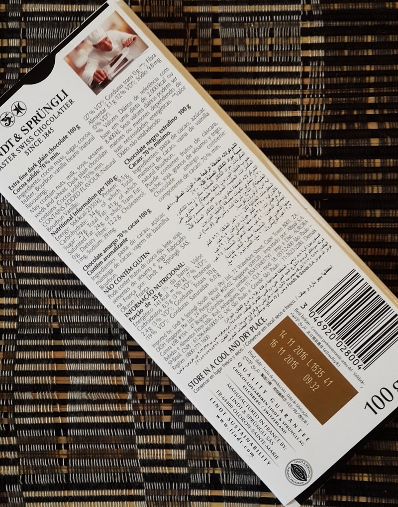 Dark Chocolate Review | Lindt 70% Cocoa