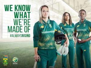 The Momentum Proteas Women’s Cricket Team, #ALWAYSRISING