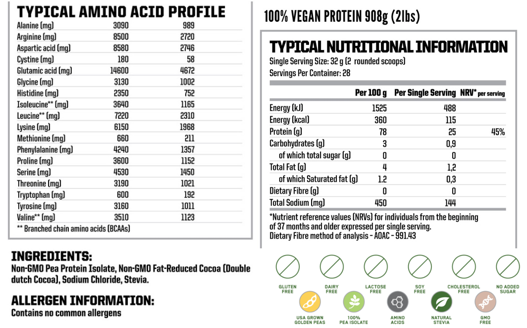 Nutritech FitLife Vegan (Pea) Protein Powder Review