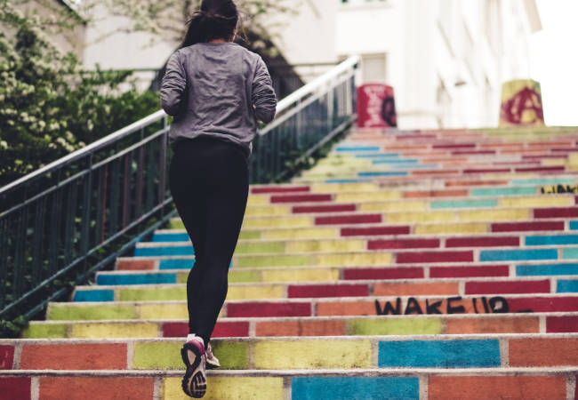 running stairs