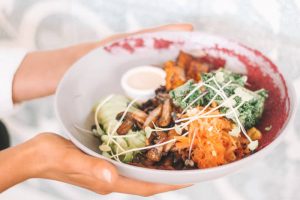 vegetables lunch bowl