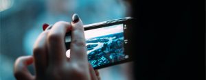 film on smartphone