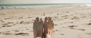 feet beach gout