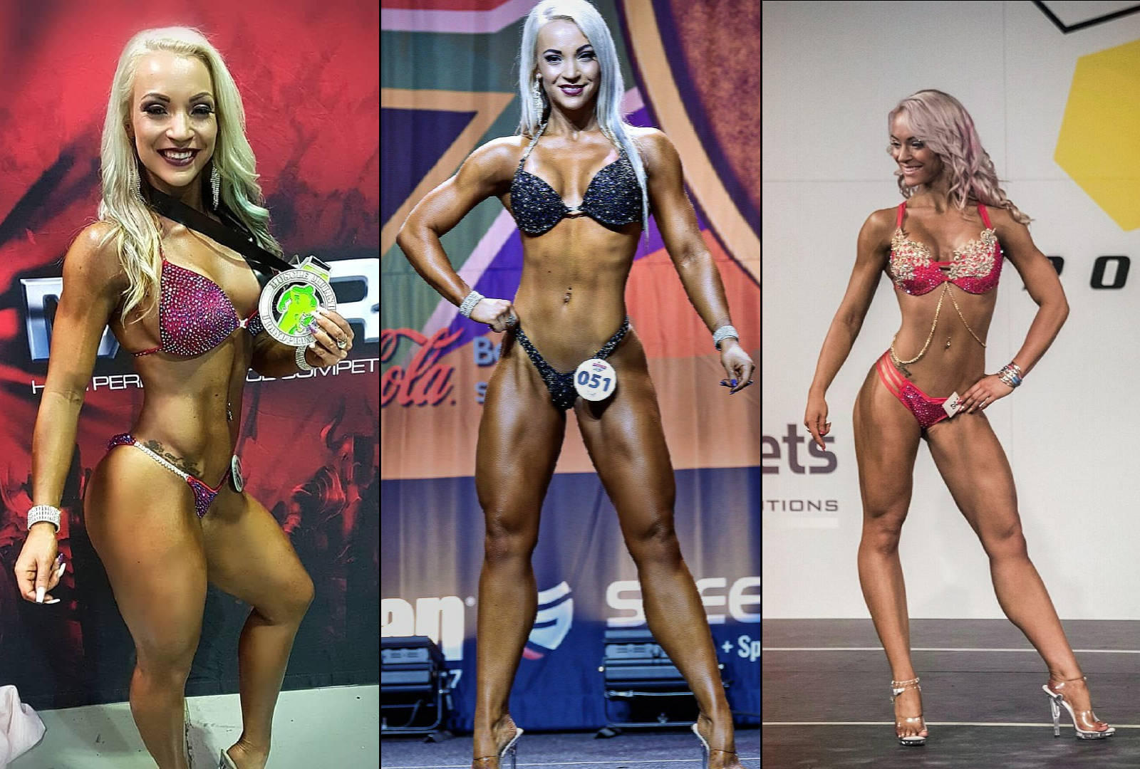 Beautiful Young Bikini Fitness Competitor Trains Posing before T Stock  Image - Image of fitness, athlete: 65788099