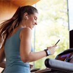 woman run treadmill