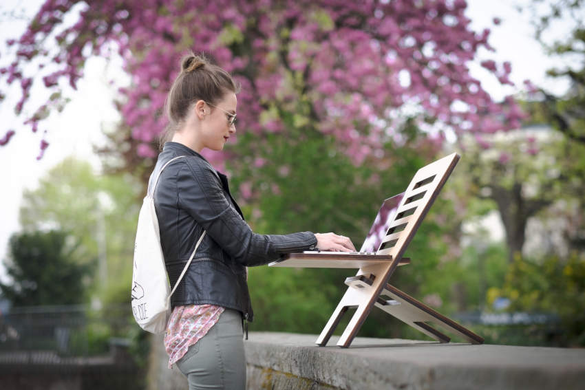 standing desk fun workouts