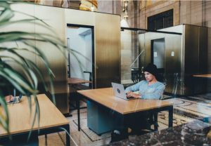 Working From Home, Seating Positions With Yoga Block