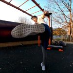 ESkate On An Evolve Bamboo GTR To Gym,For An Outdoor Calisthenics Workout