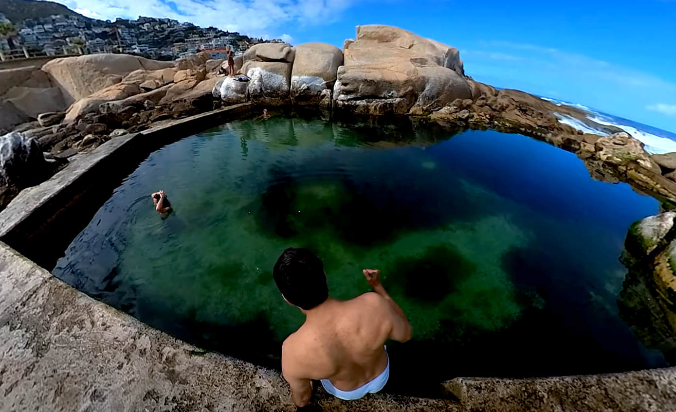 Saunders' Rock Tidal Pool - 360° Time Lapse Views & Icy Cold Swim!