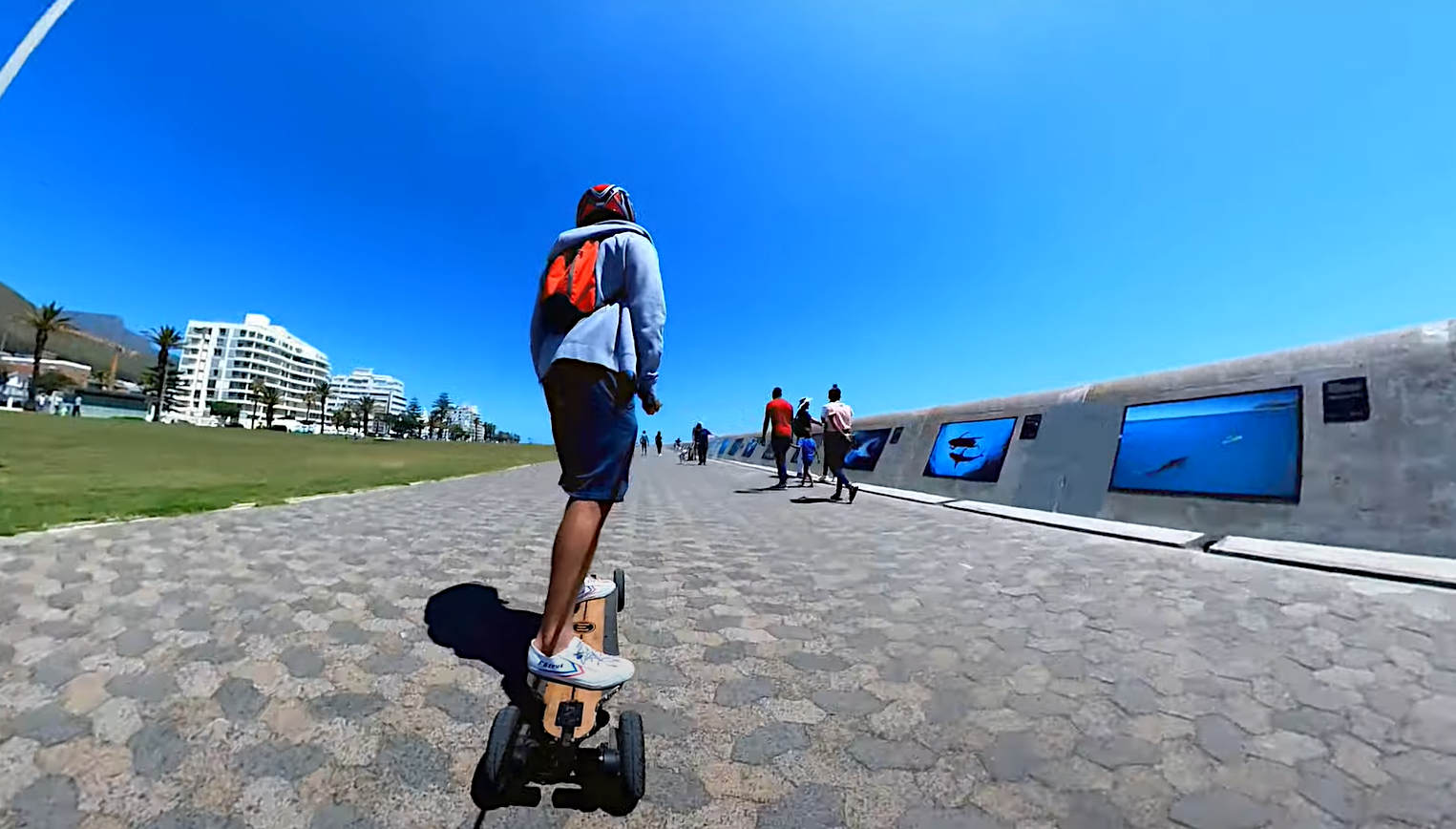 Cape Town Promenade Eskate | Evolve Bamboo GTR AT Electric skateboard