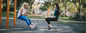 teenager swing